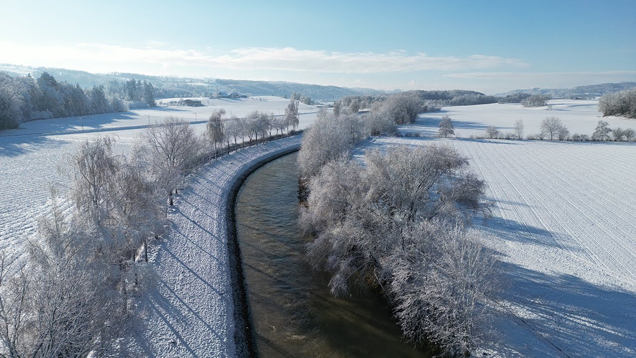 Survol hivernal de la Broye