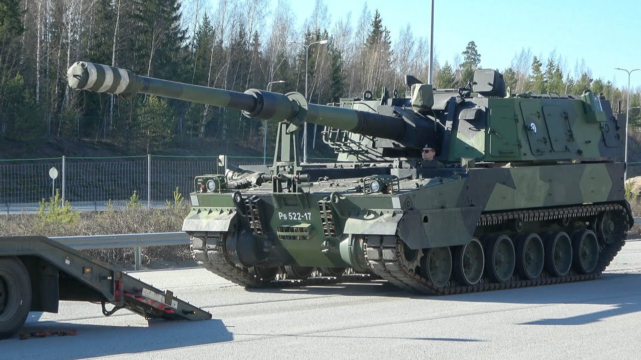 Puolustusvoimat K9 Thunder ''Moukari'' Lavetille Ajo