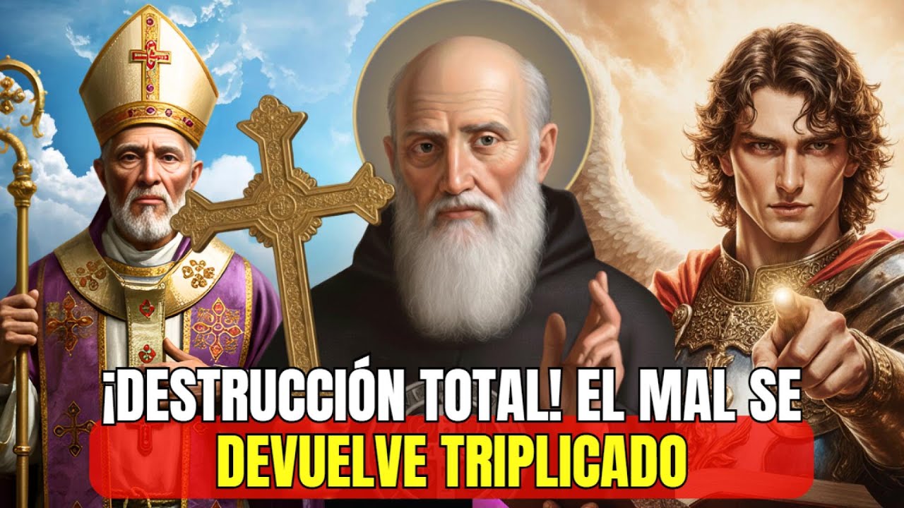 🙏 Divina Oraciones Poderosas a San Benito y a Dios para pedir Protección contra fuerzas malignas