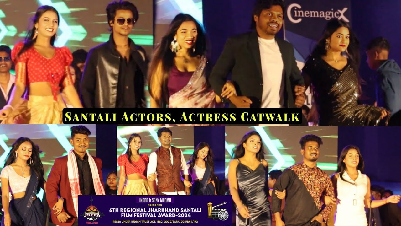 Santali Actors Actresses Ramp walk Jamshedpur 🤩🔥 JHARKHAND SANTALI FILM FESTIWAL AWARD 2024 JSFFA