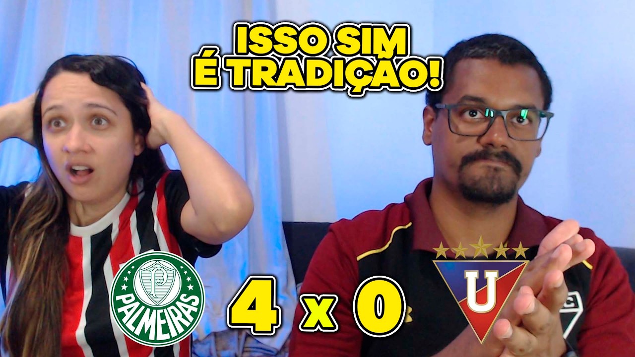 REACT PALMEIRAS 4 X 0 LDU - NOITE HISTÓRICA, PALMEIRAS AMASSA E VAI A FINAL