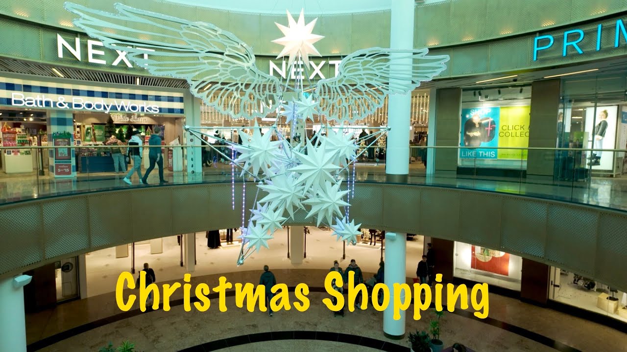 Christmas Shopping at Meadowhall Sheffield in 4K