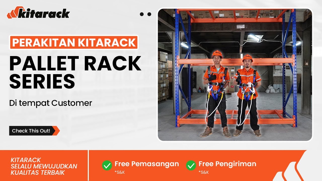 TUTORIAL PERAKITAN RAK GUDANG HEAVY DUTY RAK PALLET