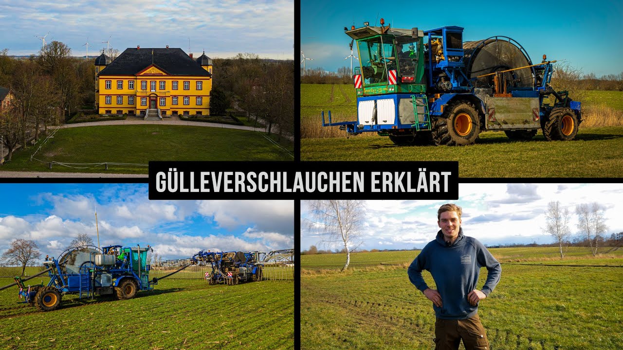 Gülleverschlauchen auf dem Gut Hohen Luckow || Interview || Agrometer || John Deere || Slurry || 4K