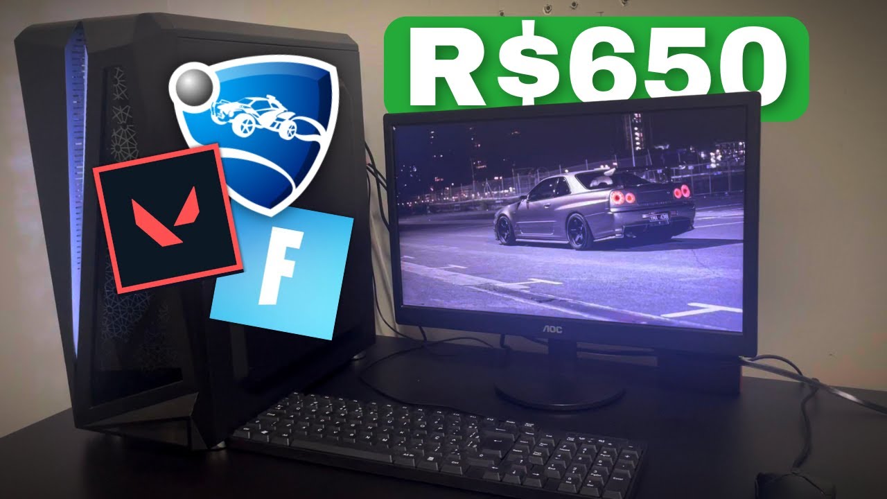 Testando JOGOS no meu PC gamer FRACO!