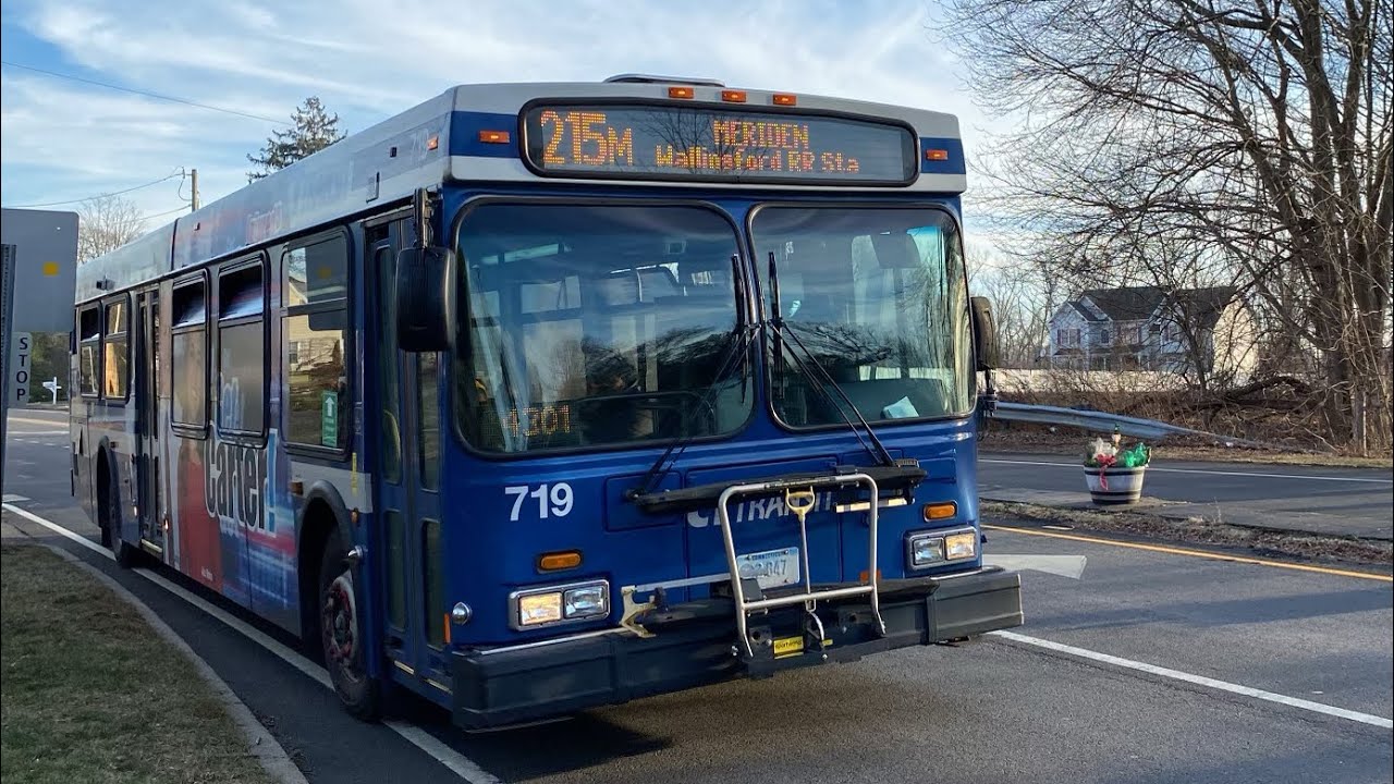 CT TRANSIT: 2007 New Flyer D40LF #719 onboard on route 215M