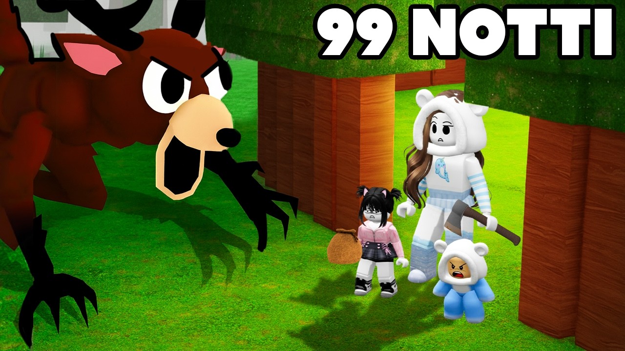 Timmy e Lucy giocano 99 notti per la prima volta insieme su roblox.