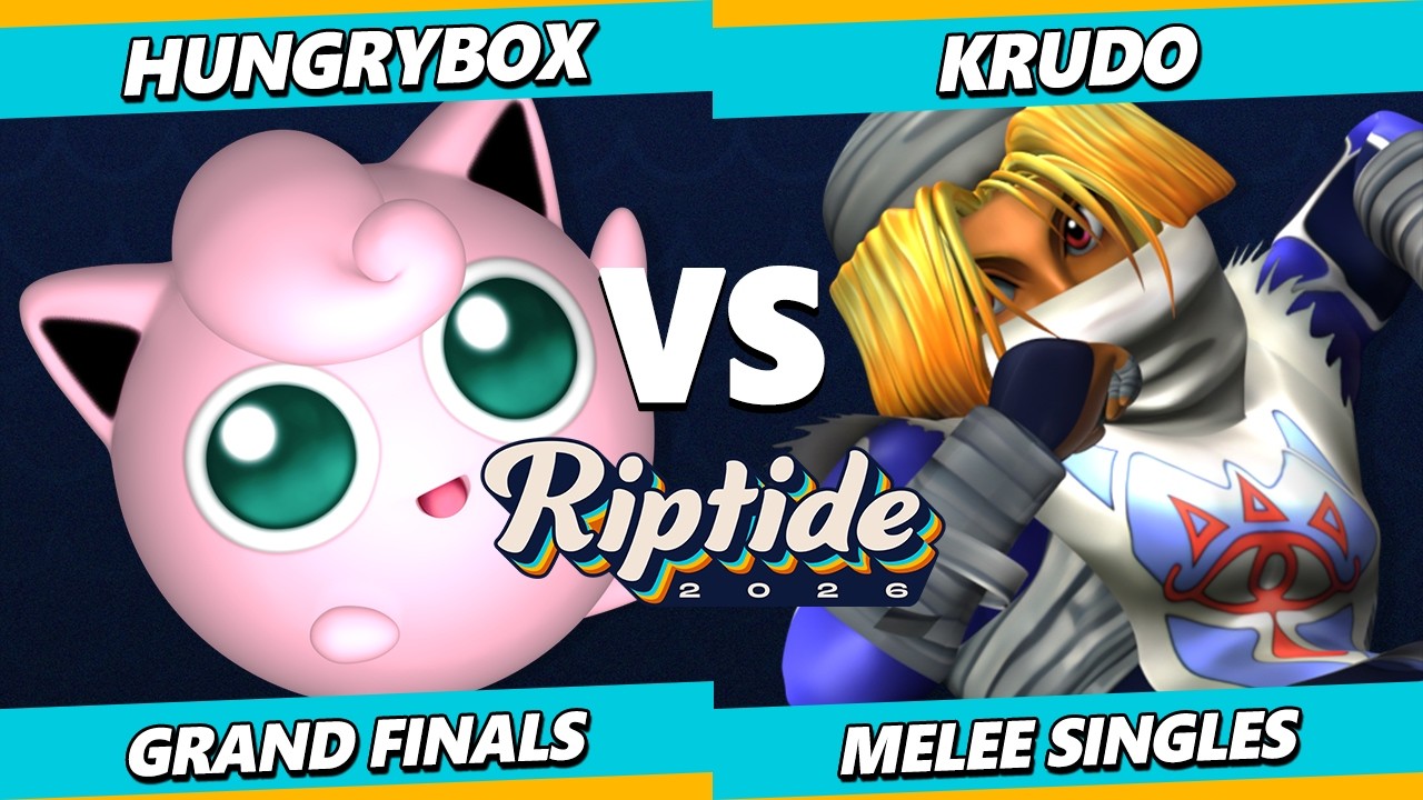 Riptide 2026 GRAND FINALS - Hungrybox (Jigglypuff) Vs. Krudo (Sheik) Smash Melee - SSBM