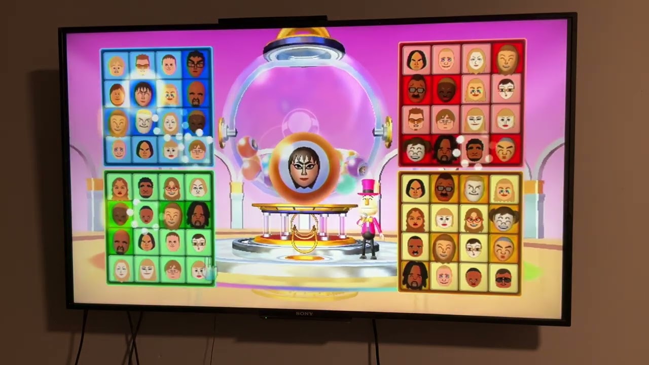 Wii party bingo Pablo vs Alisha vs Lucia vs Chika