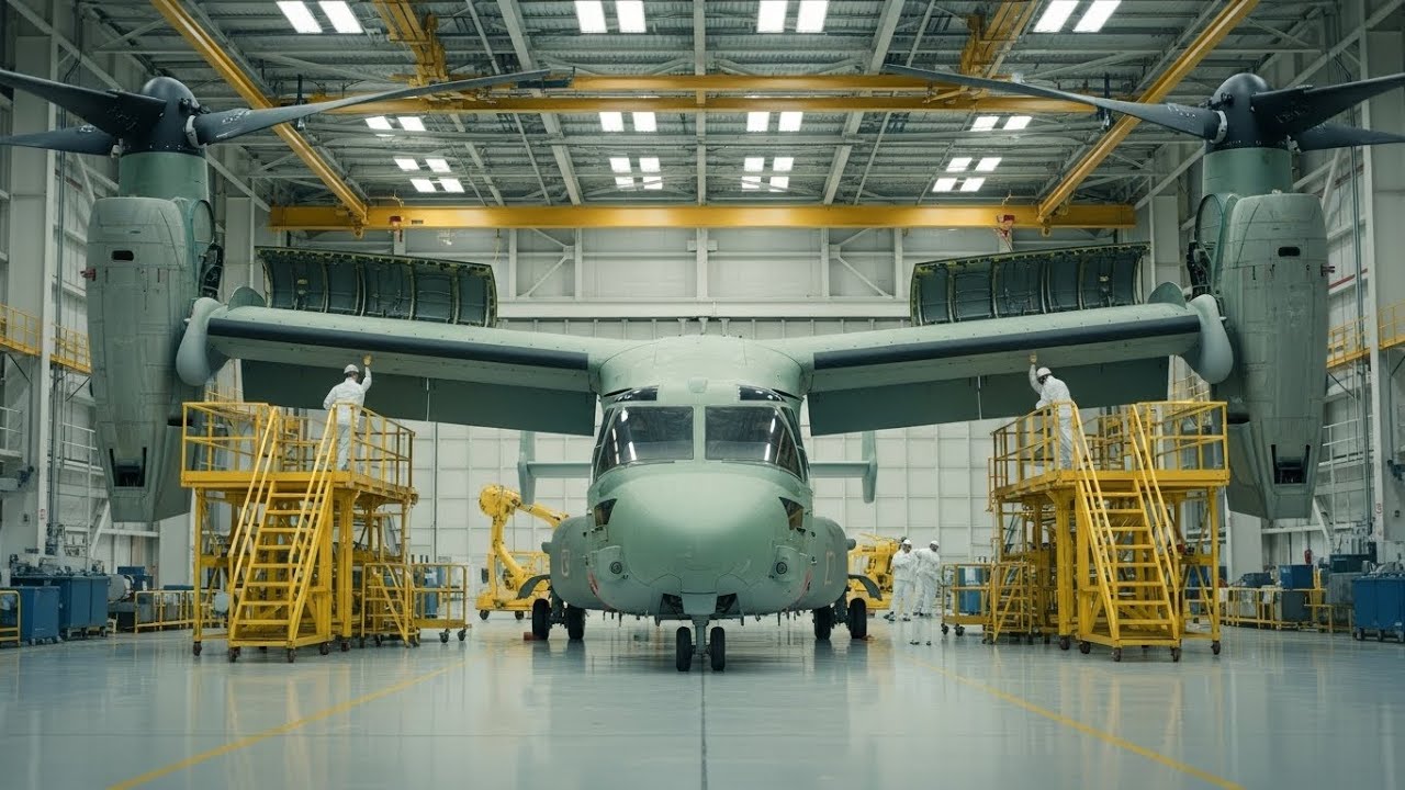 Inside the Osprey Factory: How The Army's Half-Plane Half-Helicopter Is Built