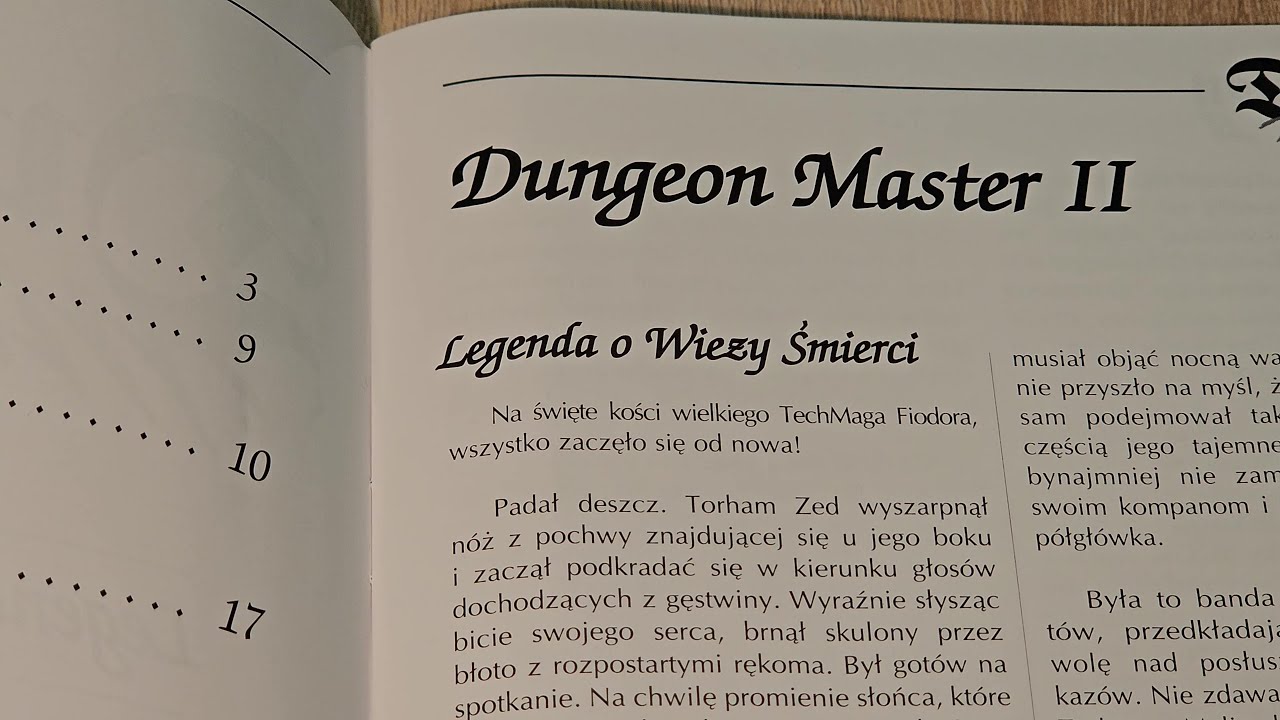 Wprowadzenie do Dungeon Master II: Legenda o Wieży Śmierci