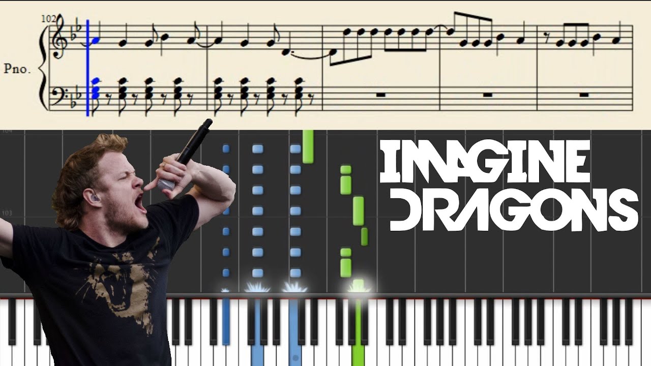 Imagine Dragons - Roots - Piano Tutorial + Sheets