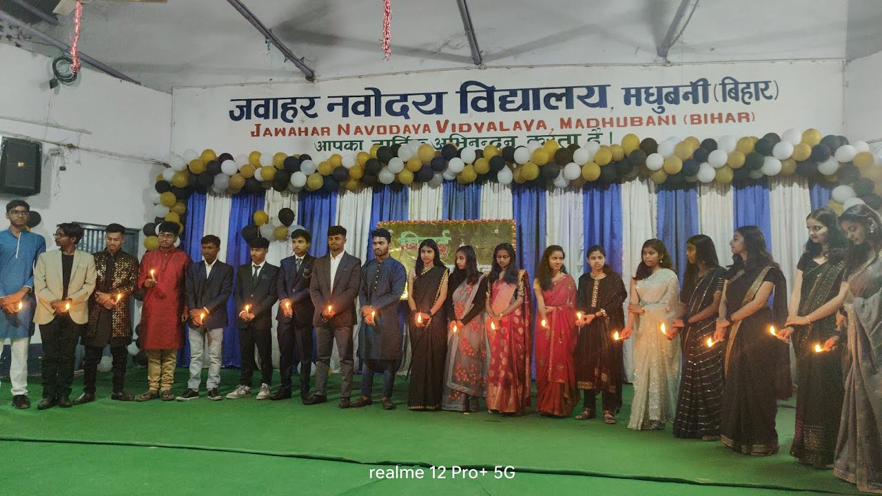 Farewell Program for Class xii Students. JNV Madhubani. Date:09/03/2024