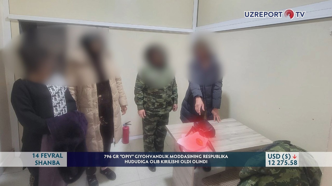 796 gr “Opiy” giyohvandlik moddasining respublika hududiga olib kirilishi oldi olindi