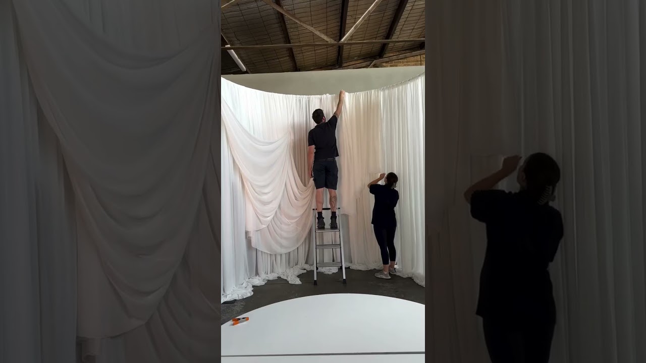 Set up a ceremony drape backdrop with us! | Melbourne Wedding Decorators