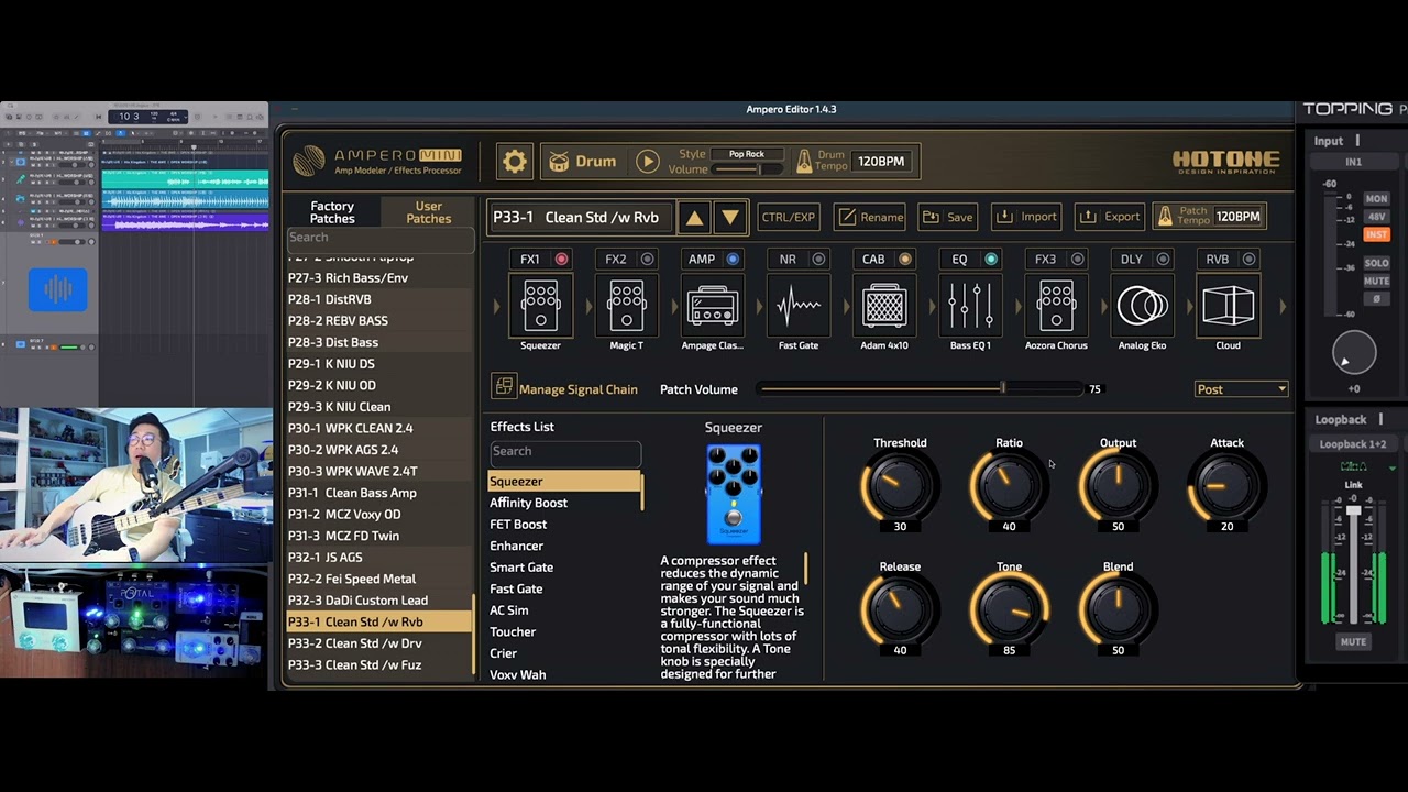 [장비리뷰] Hotone Ampero Mini Bass Presets Made Easy! (Beginner's Guide)