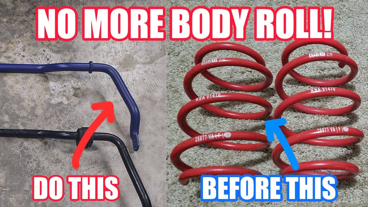 Sway Bars are better than Coilovers - The PROPER way to fix Body Roll