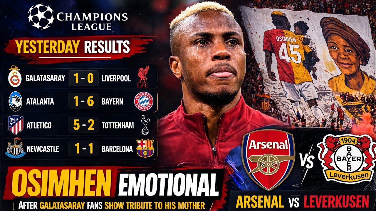 Osimhen’s Emotional Moment, UCL Results & Arsenal’s Huge Clash Tonight