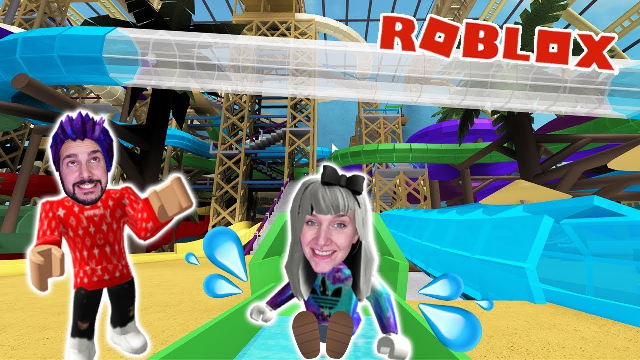 Roblox: WASSERPARK-TESTER KAAN & NINA! RIESIGES SCHWIMMBAD MIT 20 RUTSCHEN! Spaceman Water Park