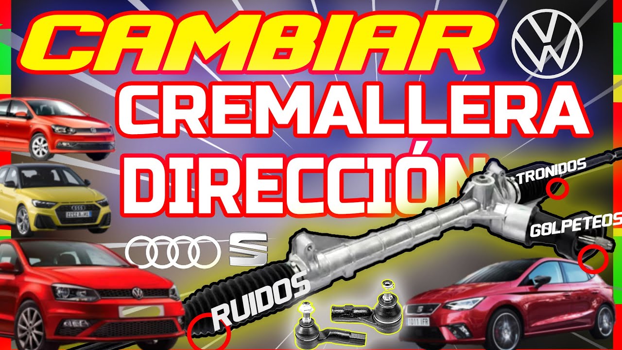 CÓMO CAMBIAR CAJA o CREMALLERA de DIRECCIÓN volkswagen polo vento Toledo ibiza Córdoba Jetta SINFIN
