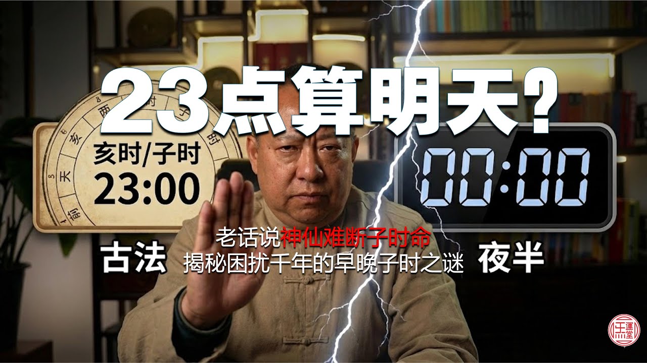 23 點算明天？你的八字是不是排錯了！