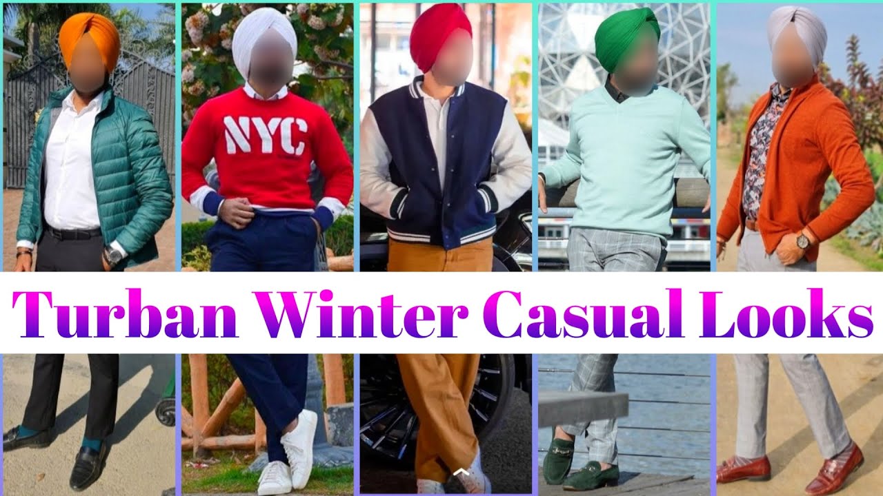 Sikh Boys Winter Casual Outfit Ideas | Turban Winter Looks | Men Fashion | by Look Stylish