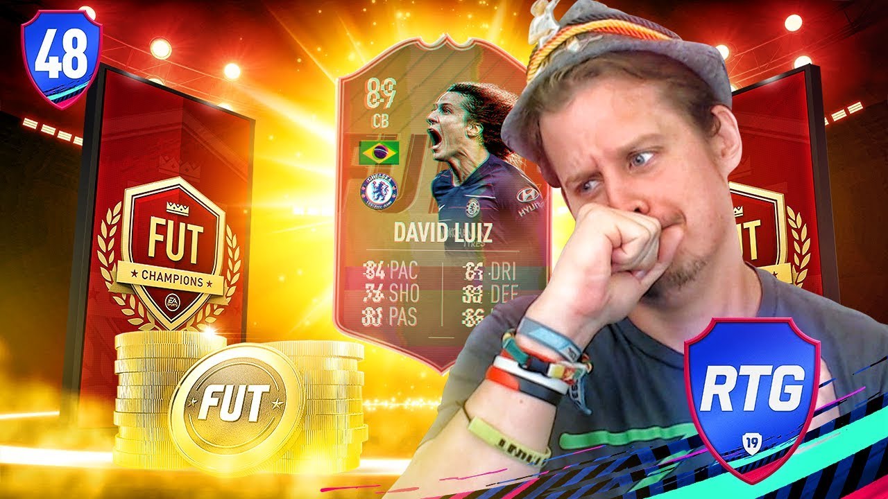 UNLOCKING FLASHBACK LUIZ FOR FREE! FUT CHAMPS REWARDS! ZWE TO GLORY #48! FIFA 19 Ultimate Team