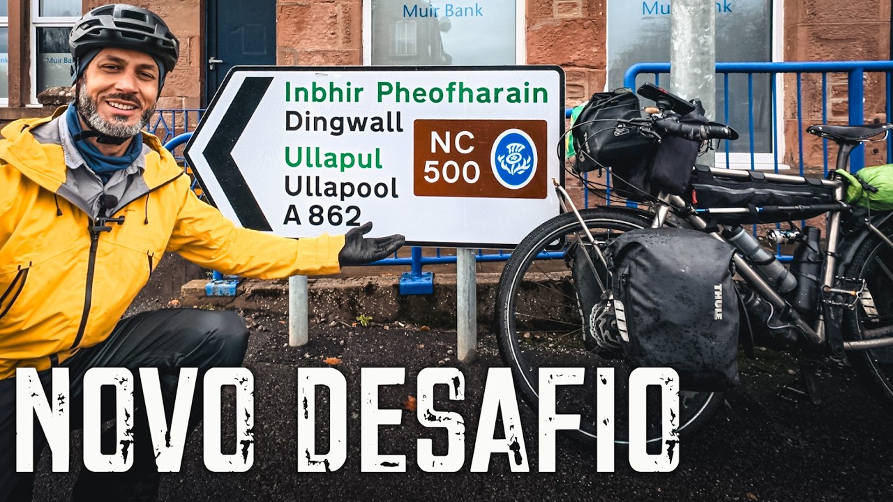 NORTH COAST 500 de Bicicleta: O Perigo das Rodovias e o Camping Selvagem - EP.203
