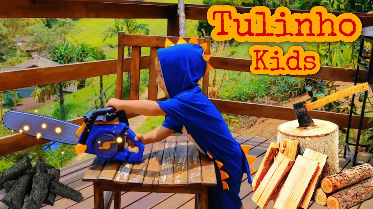 MOTOSSERRA DE BRINQUEDO. TULINHO KIDS EM MAIS UMA AVENTURA.