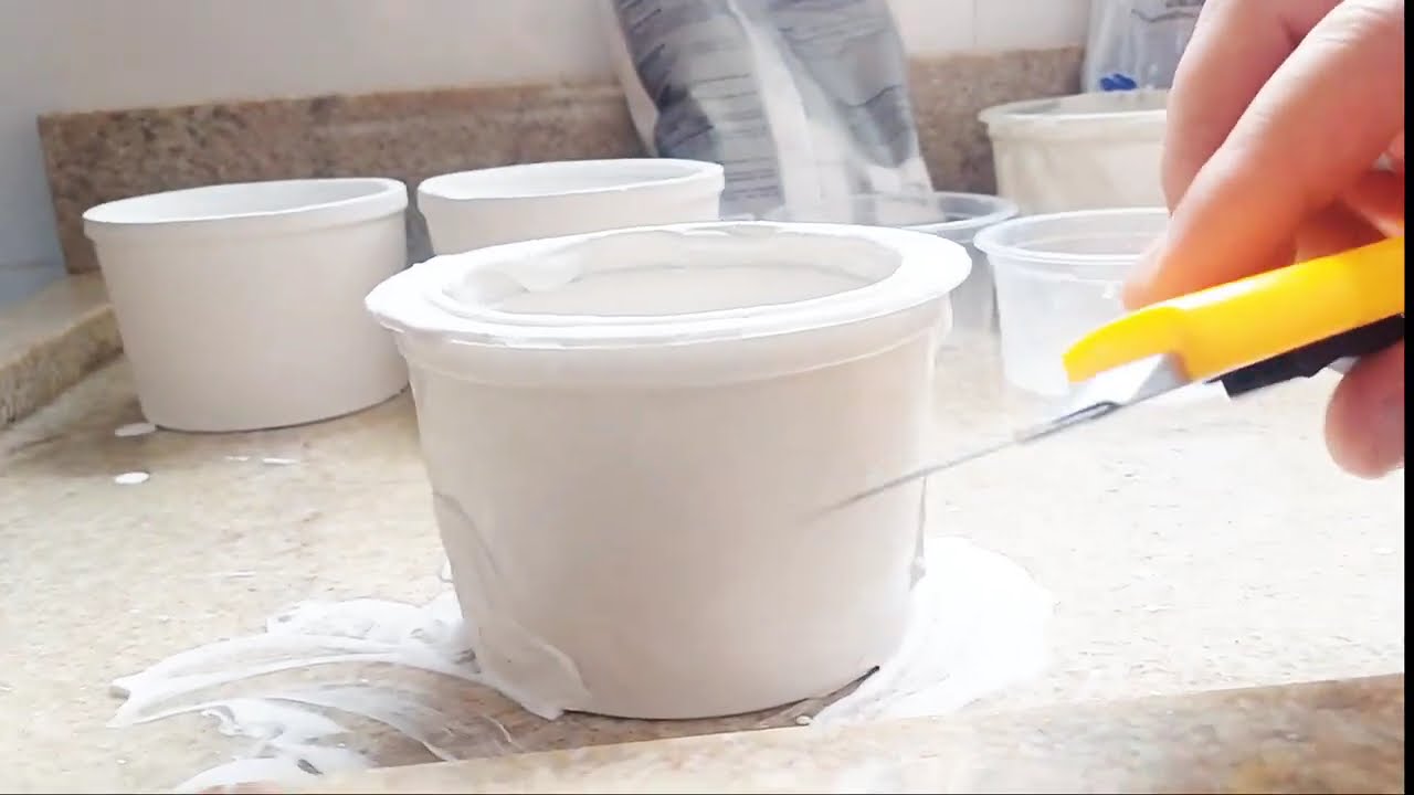 COMO FAZER VASOS DE GESSO E GANHAR DINHEIRO 🌵🌵🌵