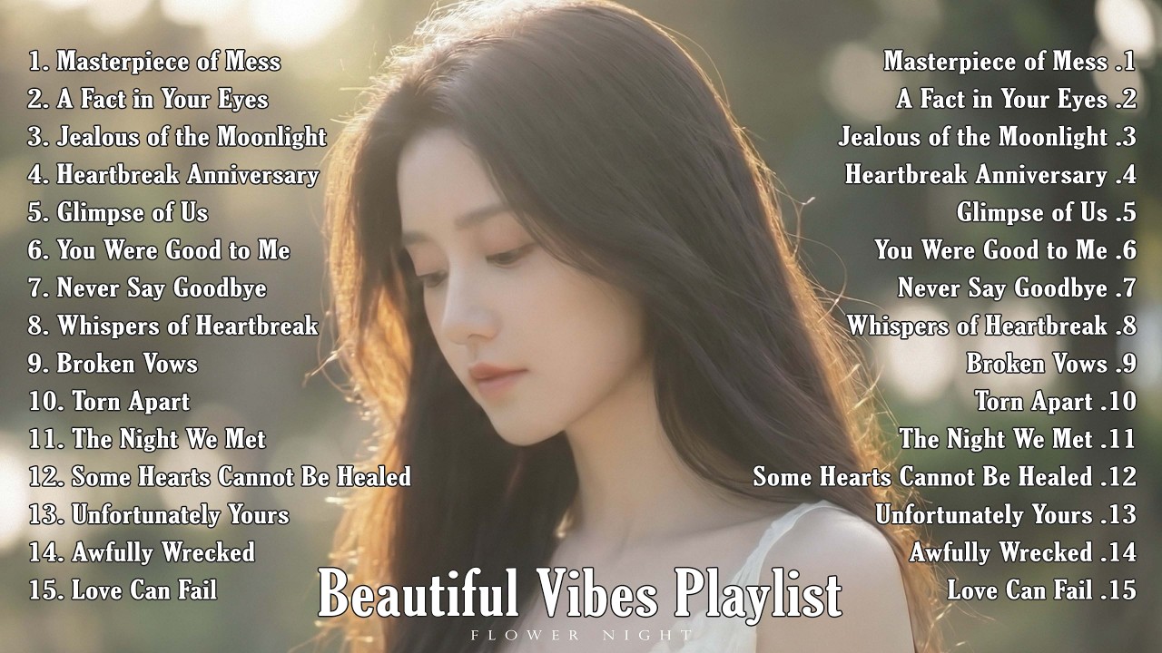 [P𝐥𝐚𝐲𝐥𝐢𝐬𝐭] beautifully Songs for letting go 🎶 | releasing you 💔 | Flower night