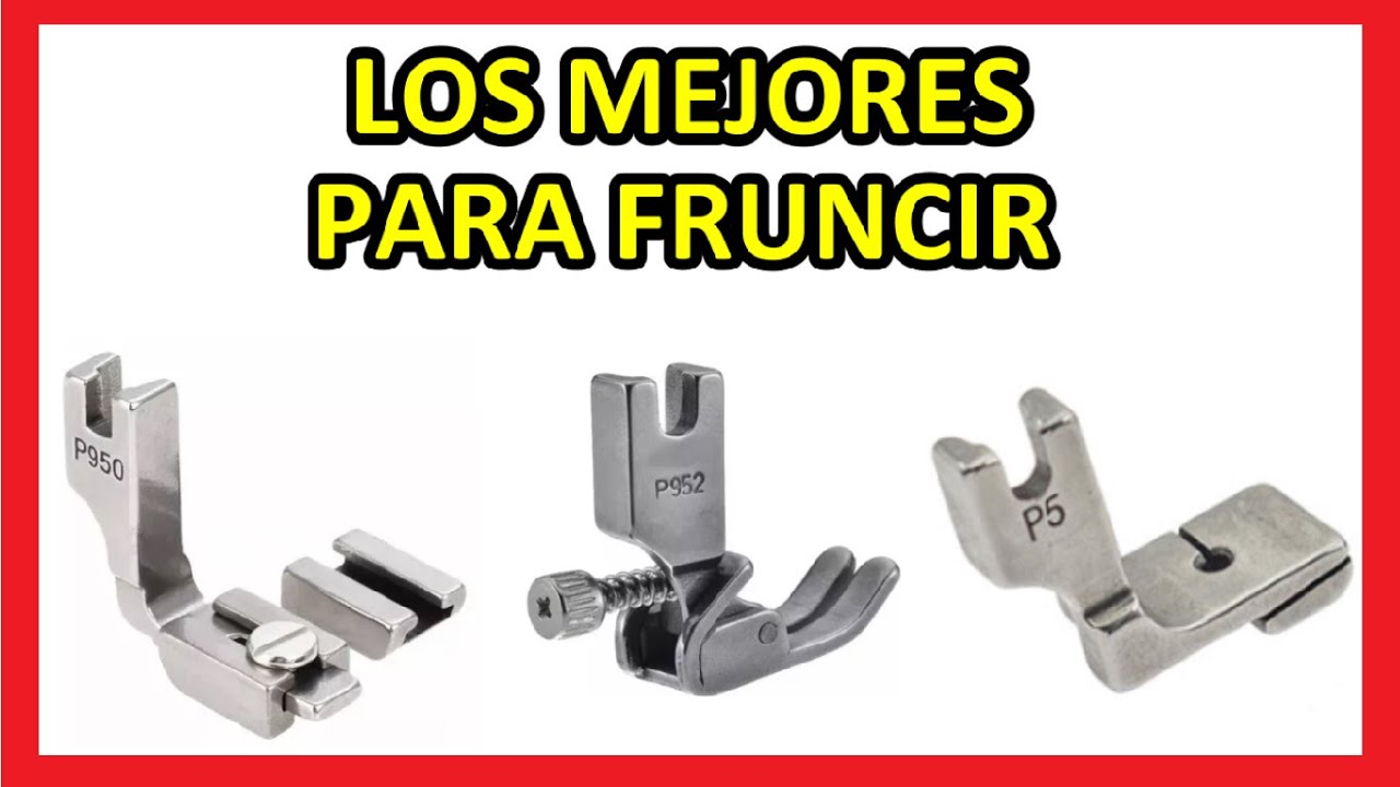 3 PRENSATELAS para FRUNCIR en tu maquina de coser RECTA INDUSTRIAL