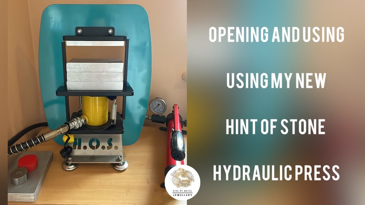 Opening and using the Hint of stone hydraulic press | Handmade silver jewellery