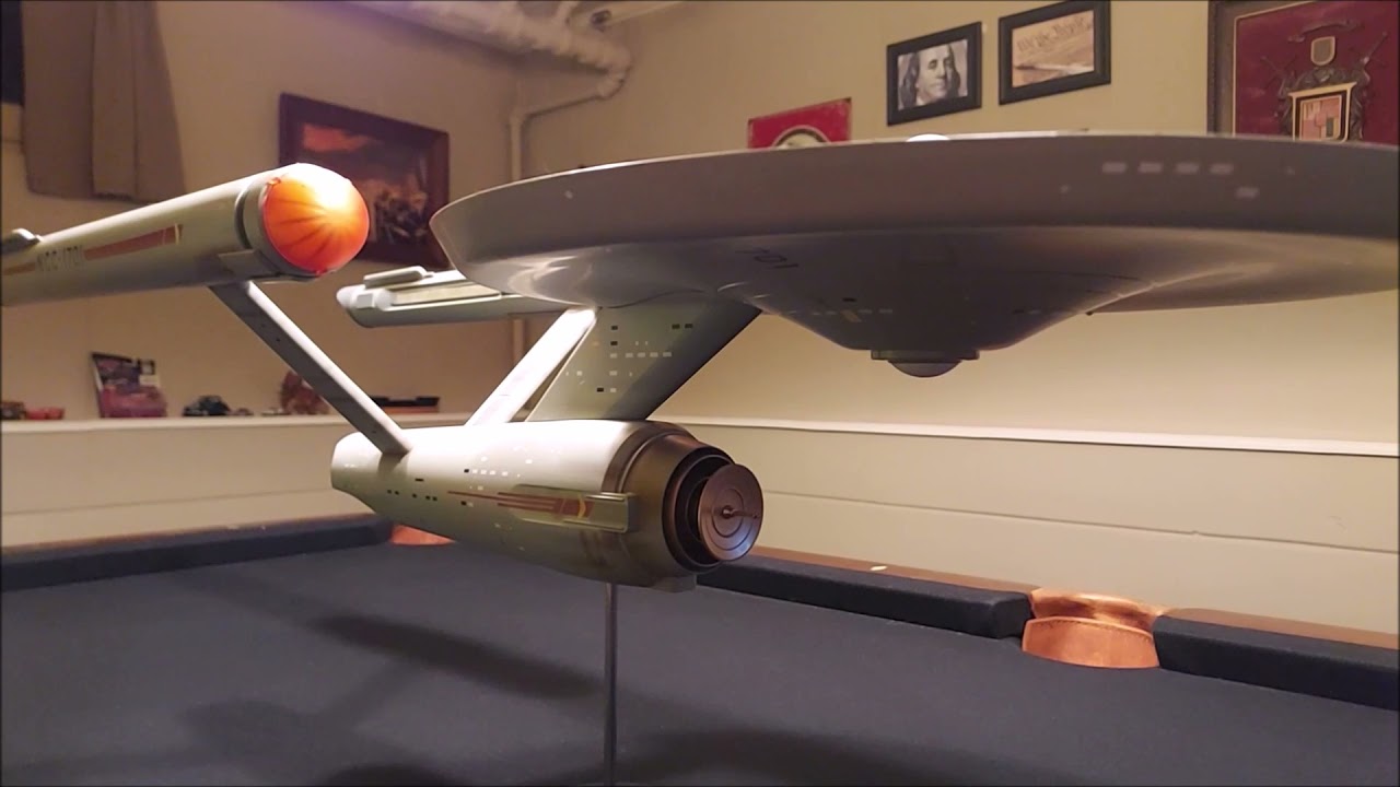 Star Trek TOS Enterprise 1:350 Polar Lights Prebuilt Model Review