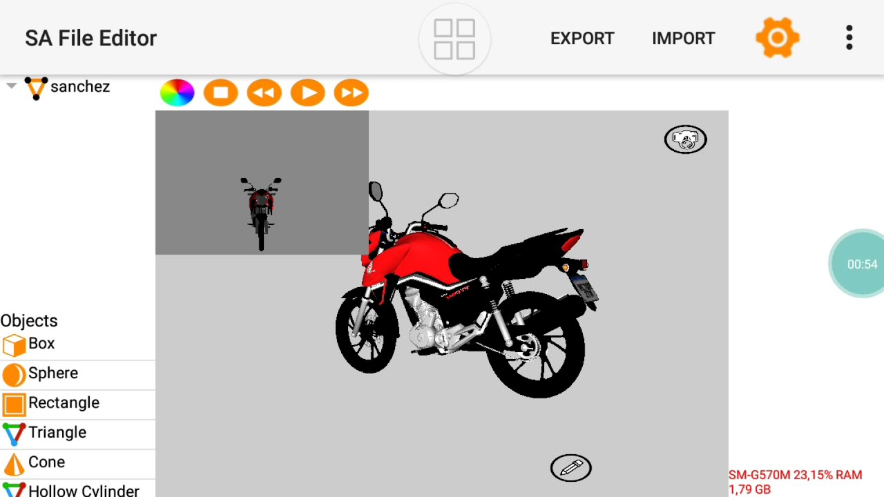 como eu editor moto pelo san file editor para gta android como tirar colocar peças de moto parte 1