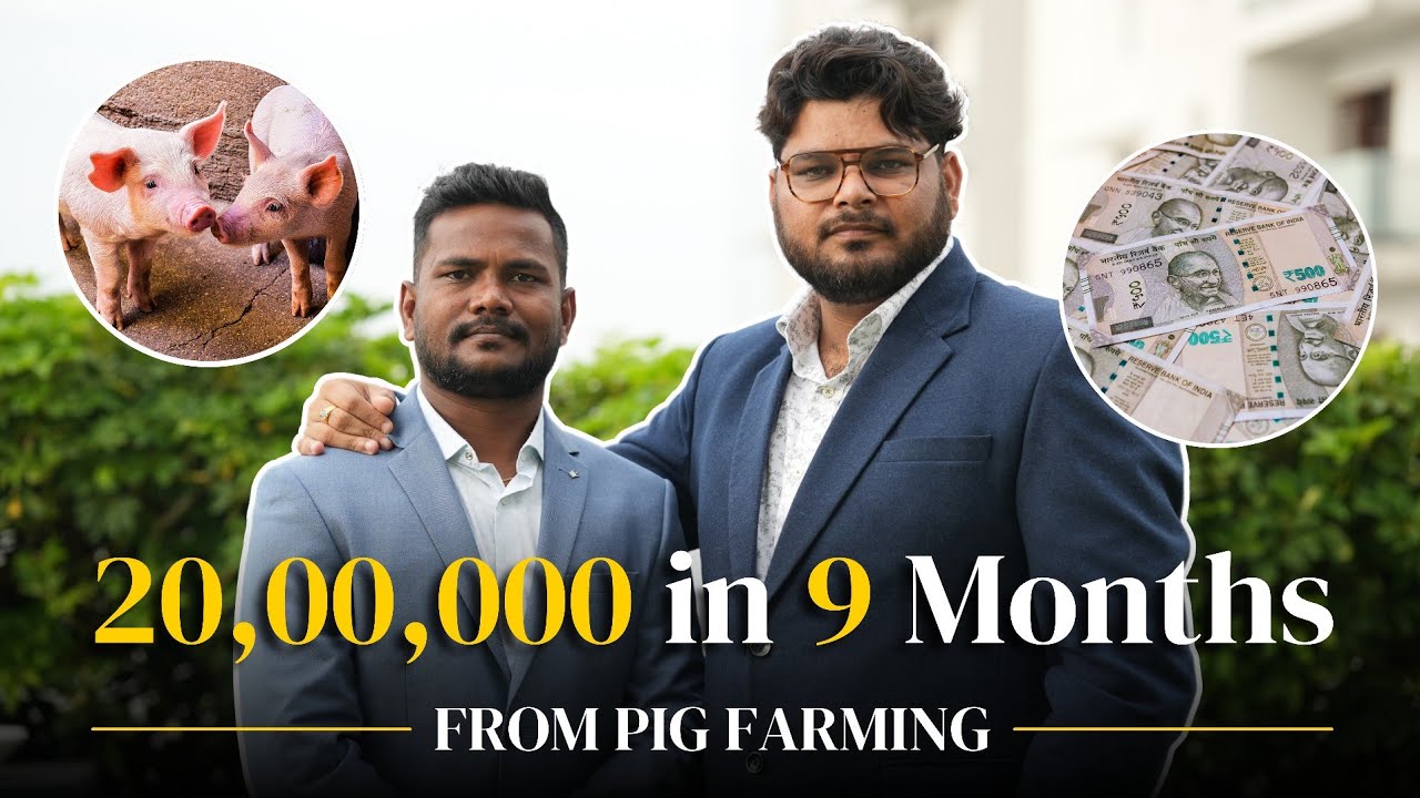 20,00,000 in 9 Months with Swastik Pig Farm ! See how this man from Pune, Maharashtra made a fortune