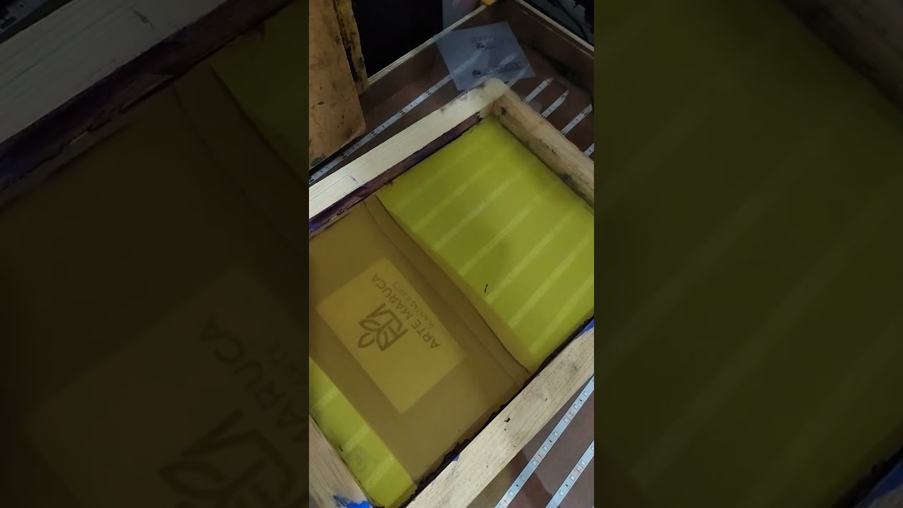 Hacer revelado en una sola parte del bastidor #serigrafia