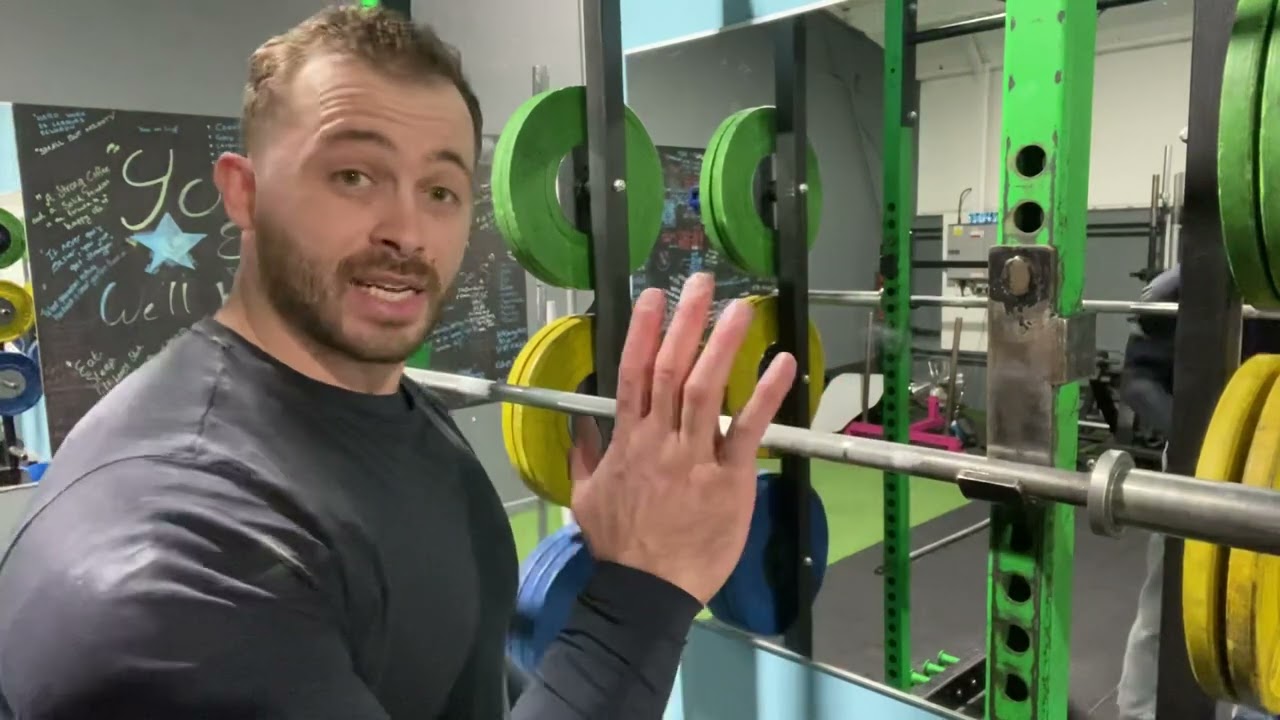 Squats - How to engage lats in your back squat for rock solid stability #legday #squatday #squats