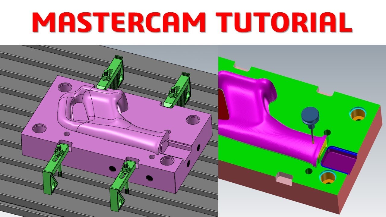 MasterCAM 2021 Tutorial #95 | Mill 3D Machining Mold & Die
