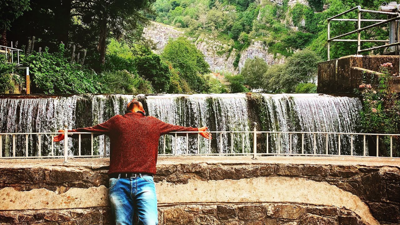 Cheddar gorge water falls, UK.