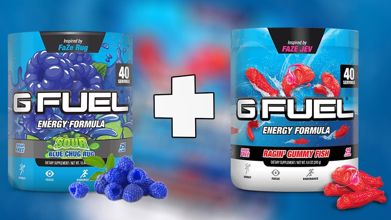 DOES IT G-FUEL? - MIXING SOUR BLUE CHUG RUG & RAGIN GUMMY FISH!