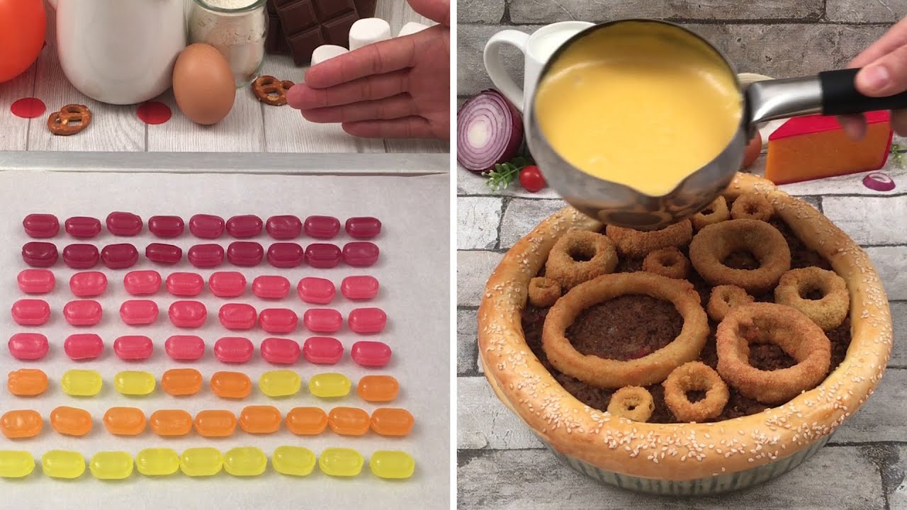 Hora de impressionar na cozinha 😱 Flor de cebola 🧅 Lasanha-burger 🍔 Ideias Chefclub de quarentena 😍