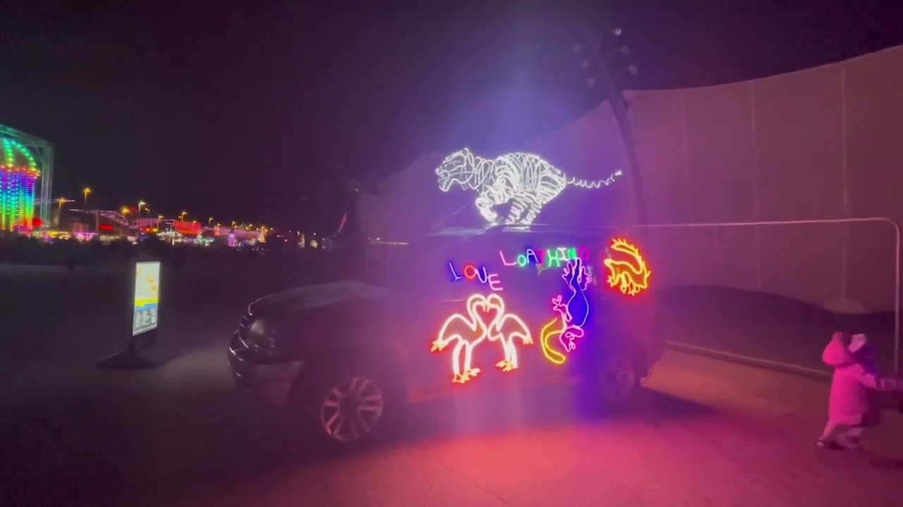 LIGHTPOOL FESTIVAL 2025 BLACKPOOL #blackpool #foryou #viralvideo #lightshow #nightlife #beachlife 