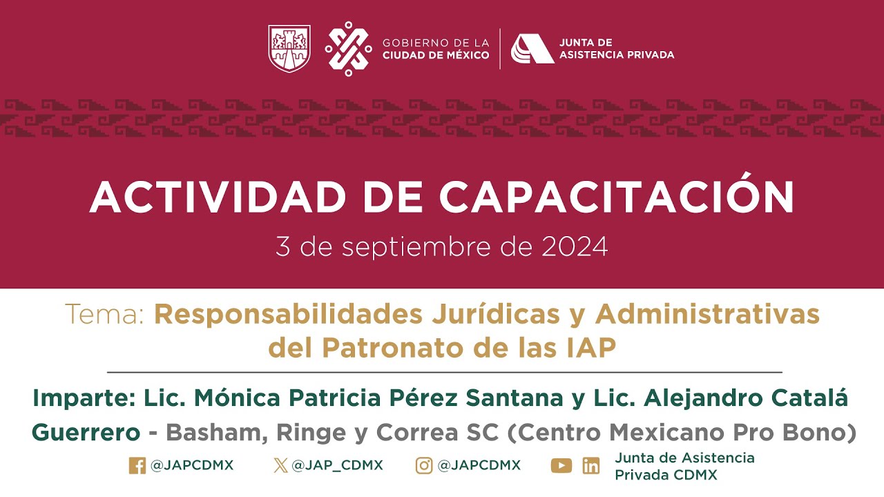 Responsabilidades Jurídicas y Administrativas del Patronato de las IAP (2024)