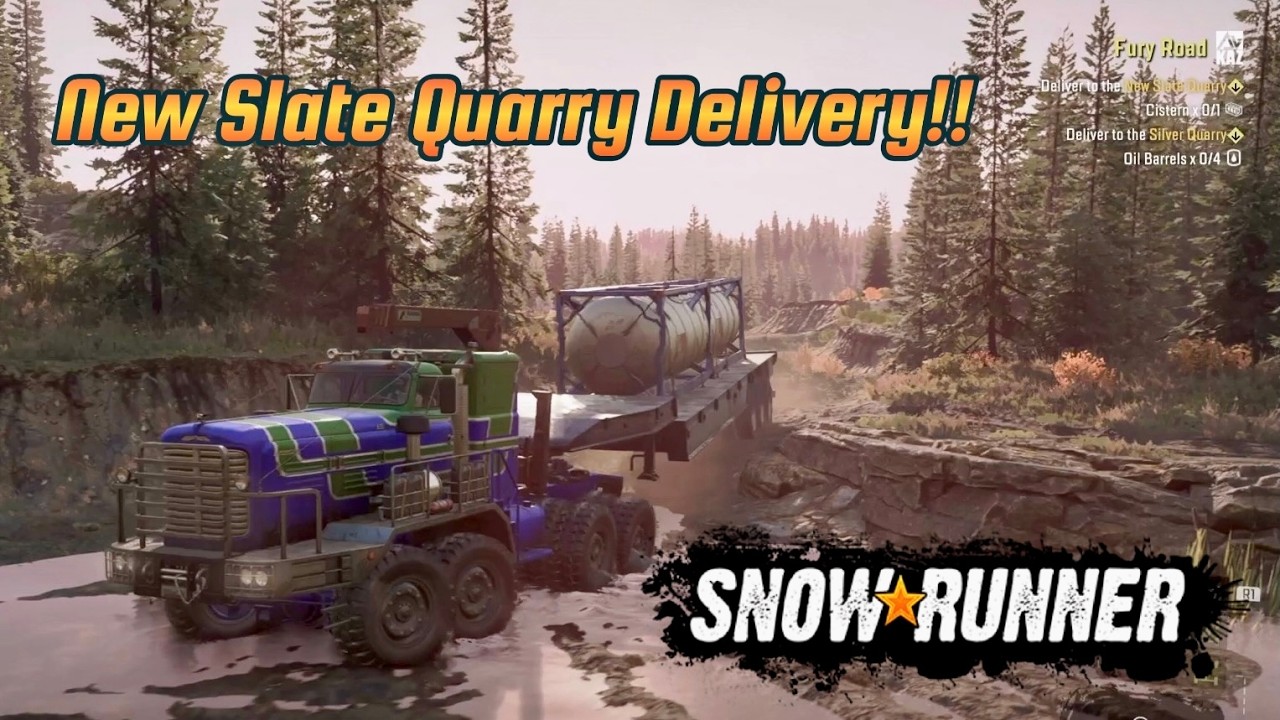 Cistern Delivery to the New Slate Quarry in Zherbai Quarries!!