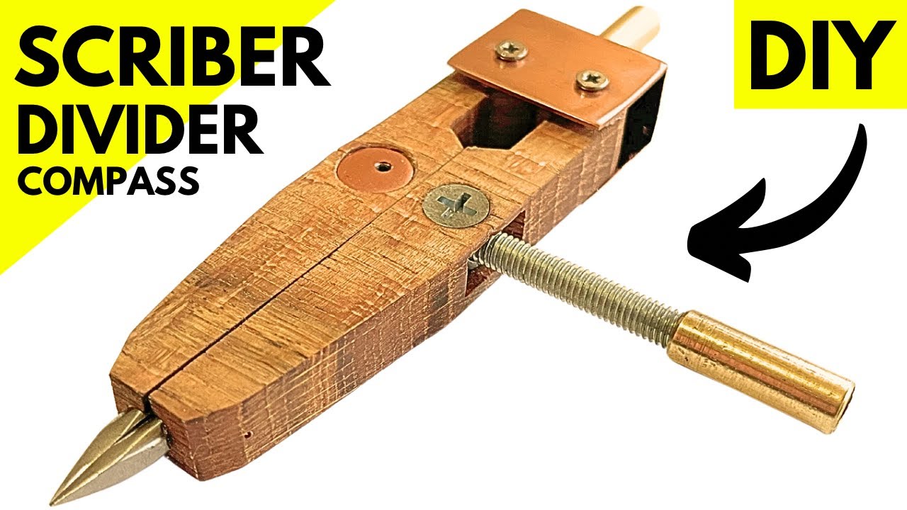 Craftsman's Marvel: Building the Perfect Compass Scriber / Divider Mechanism #diytools #woodworking