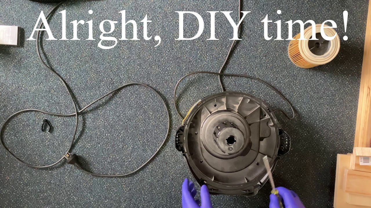 Karcher WD 2 Plus - Replacing Power Cord.