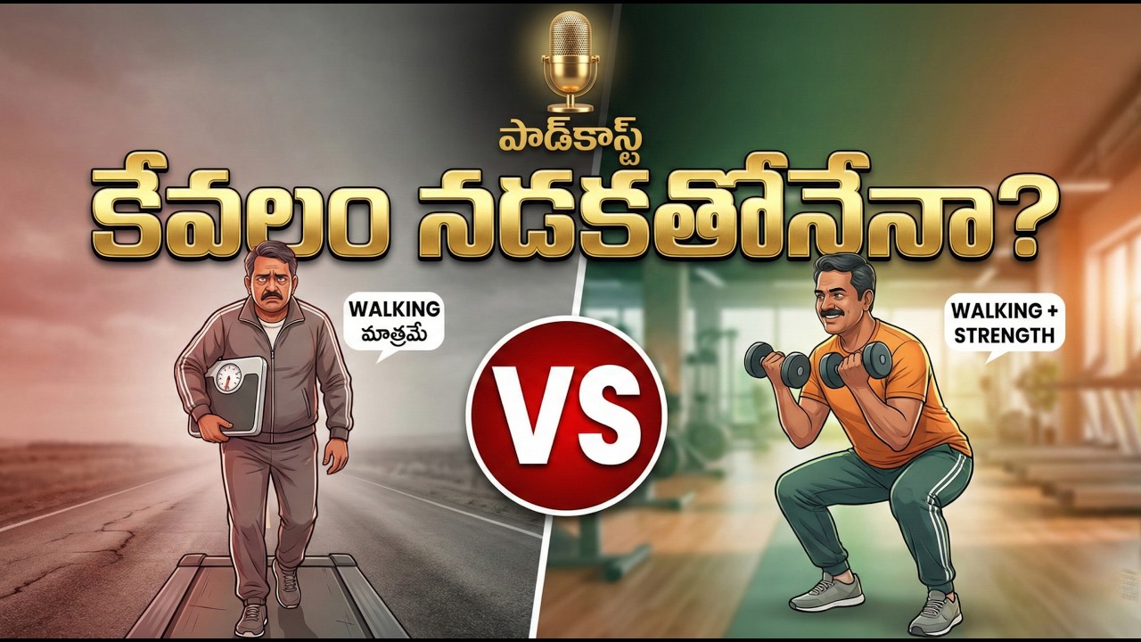కేవలం నడకతోనేనా? Cardio vs Strength – Myth vs Facts