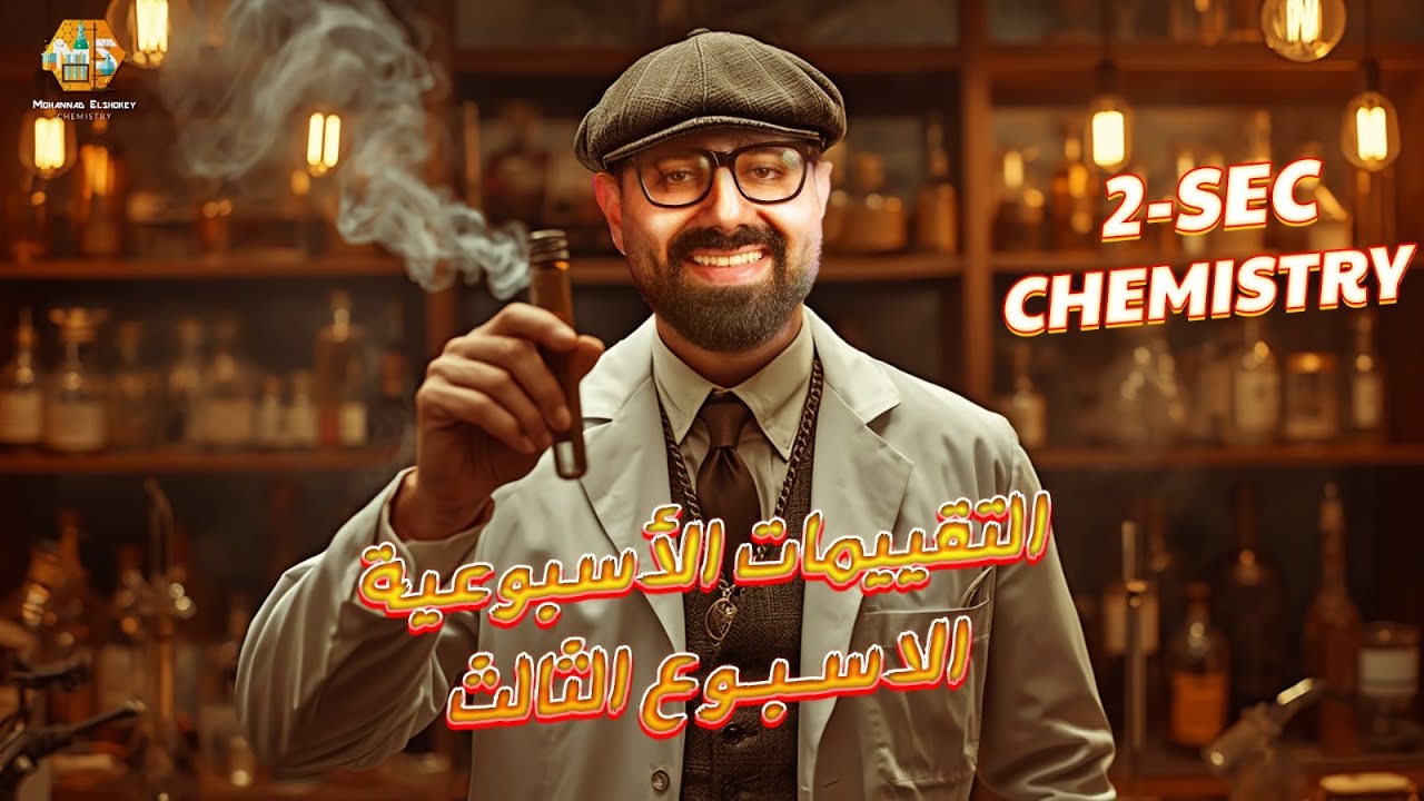 حل أسئلة التقييمات الاسبوعية الاسبوع الثالث كيمستري تانية ثانوي الترم الاول 2026/ ministry questions