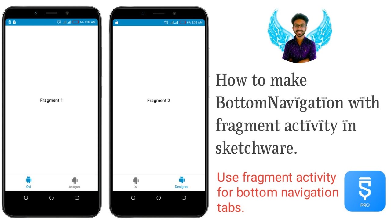 [Ovi Designer Edition] How to make BottomNavigation with fragment activity in sketchware.
